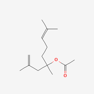 1,5-Dimethyl-1-(2-methylallyl)hex-4-enyl acetate