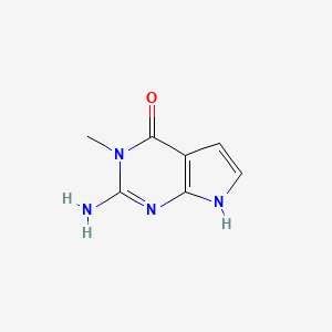 2-amino-3-methyl-7H-pyrrolo[2,3-d]pyrimidin-4-one