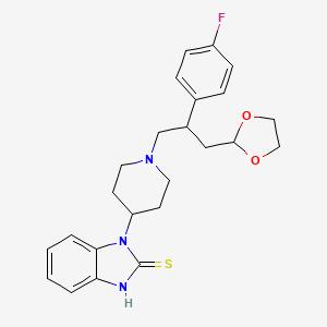 1-[1-[3-[1,3-Dioxolan-2-yl-2-(4-fluorophenyl)]propyl]piperidin-4-yl]-1,3-dihydro-2H-benzimidazole-2-thione