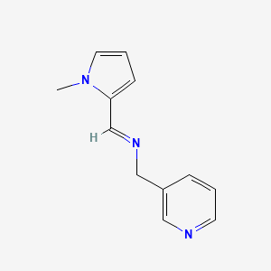 1-(1-methylpyrrol-2-yl)-N-(pyridin-3-ylmethyl)methanimine