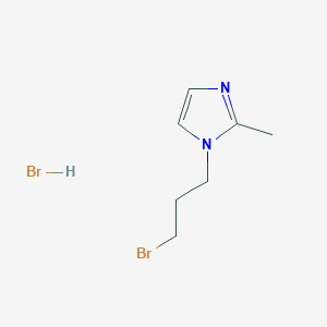 molecular formula C7H12Br2N2 B1378462 1-(3-bromopropyl)-2-methyl-1H-imidazole hydrobromide CAS No. 1423032-64-7