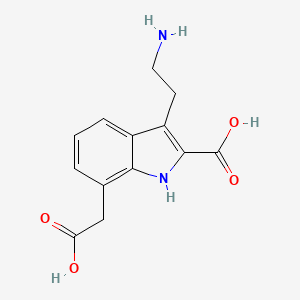 Indole-7-acetic acid, 3-(2-aminoethyl)-2-carboxy-