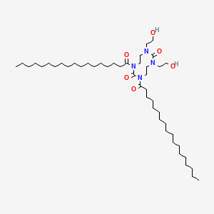 1,3,6,8-Tetrazecine-2,7-dione, octahydro-1,3-bis(2-hydroxyethyl)-6,8-bis(1-oxooctadecyl)-