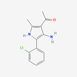 1-[4-amino-5-(2-chlorophenyl)-2-methyl-1H-pyrrol-3-yl]ethanone