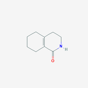 molecular formula C9H13NO B13784759 3,4,5,6,7,8-hexahydro-1(2H)-isoquinolinone 