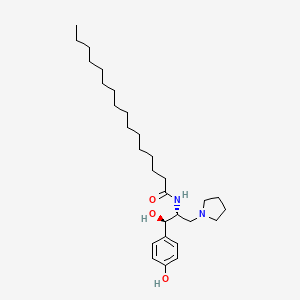 Hexadecanamide, N-[(1R,2R)-2-hydroxy-2-(4-hydroxyphenyl)-1-(1-pyrrolidinylmethyl)ethyl]-