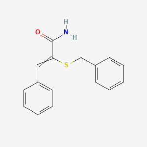 2-(Benzylthio)-3-phenylpropenamide