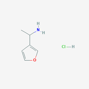B1378485 1-(Furan-3-yl)ethan-1-amine hydrochloride CAS No. 1196154-46-7