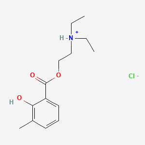 diethyl-[2-(2-hydroxy-3-methylbenzoyl)oxyethyl]azanium;chloride