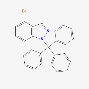 molecular formula C26H19BrN2 B1378500 4-溴-1-(三苯甲基)-1H-吲唑 CAS No. 1610377-06-4