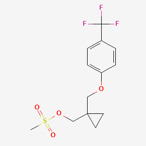 Cyclopropanemethanol, 1-[[4-(trifluoromethyl)phenoxy]methyl]-, methanesulfonate