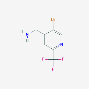 (5-Bromo-2-(trifluoromethyl)pyridin-4-yl)methanamine