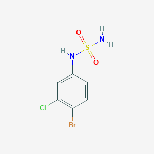 molecular formula C6H6BrClN2O2S B1378512 N-(4-Bromo-3-chlorophenyl)aminosulfonamide CAS No. 1701629-91-5