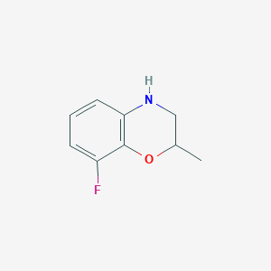 molecular formula C9H10FNO B1378518 8-氟-2-甲基-3,4-二氢-2H-1,4-苯并恶嗪 CAS No. 1268154-26-2