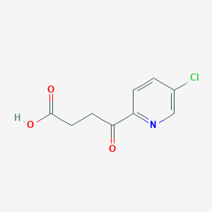 molecular formula C9H8ClNO3 B1378519 4-(5-Chloropyridin-2-yl)-4-oxobutanoic acid CAS No. 1542589-72-9
