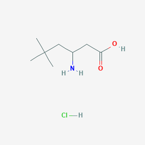 molecular formula C8H18ClNO2 B1378531 3-Amino-5,5-dimethylhexansäure-Hydrochlorid CAS No. 158414-70-1