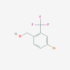 molecular formula C8H6BrF3O B1378540 4-溴-2-(三氟甲基)苄醇 CAS No. 932390-36-8