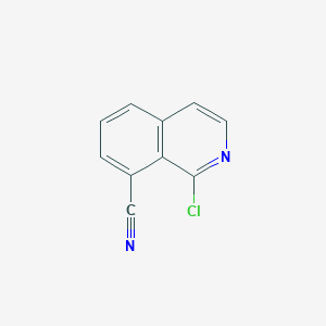 molecular formula C10H5ClN2 B1378542 1-Chloroisoquinoline-8-carbonitrile CAS No. 1231761-24-2