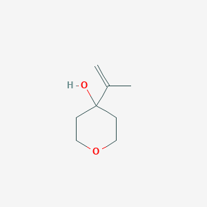 molecular formula C8H14O2 B1378547 4-(丙-1-烯-2-基)氧杂环-4-醇 CAS No. 521275-90-1