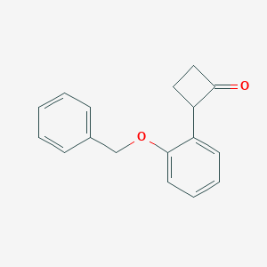 2-[2-(Benzyloxy)phenyl]cyclobutan-1-one