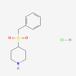 molecular formula C12H18ClNO2S B1378558 4-苄基磺酰基哌啶盐酸盐 CAS No. 1417634-21-9