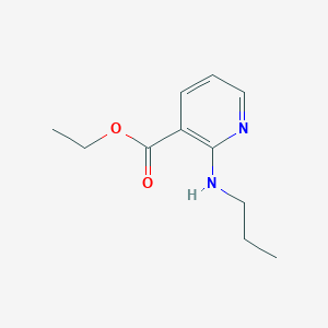 B137856 3-Pyridinecarboxylic acid, 2-(propylamino)-, ethyl ester CAS No. 141872-21-1