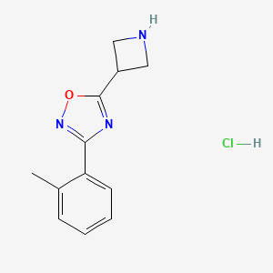 5-Azetidin-3-yl-3-(2-methylphenyl)-1,2,4-oxadiazole hydrochloride