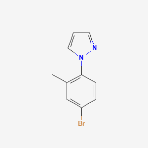 molecular formula C10H9BrN2 B1378584 1-(4-bromo-2-methylphenyl)-1H-pyrazole CAS No. 1379371-45-5