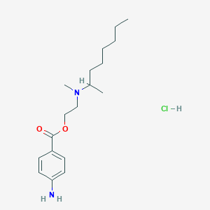 2-(4-Aminobenzoyl)oxyethyl-methyl-octan-2-ylazanium chloride