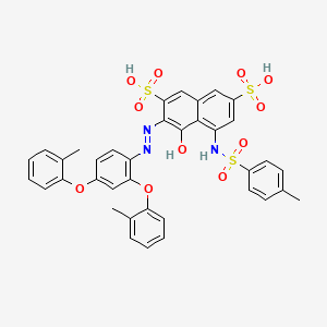 3-((2,4-Bis(2-methylphenoxy)phenyl)azo)-4-hydroxy-5-(((p-tolyl)sulphonyl)amino)naphthalene-2,7-disulphonic acid