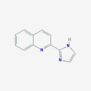 molecular formula C12H9N3 B13786285 2-(1H-Imidazol-2-YL)-quinoline 