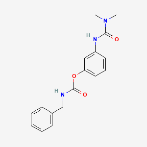 molecular formula C17H19N3O3 B13786315 m-(3,3-Dimethylureido)phenyl benzylcarbamate CAS No. 73953-81-8