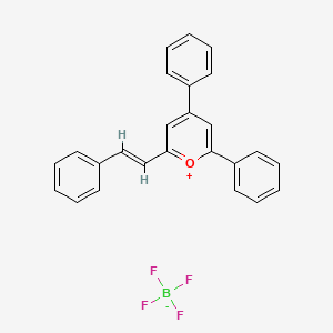 molecular formula C25H19BF4O B13786323 2,4-diphenyl-6-[(E)-2-phenylethenyl]pyrylium;tetrafluoroborate 