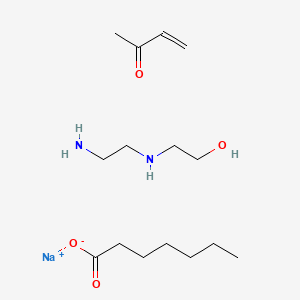 Sodium;2-(2-aminoethylamino)ethanol;but-3-en-2-one;heptanoate