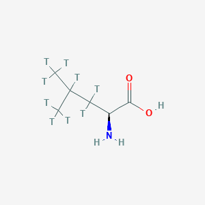 molecular formula C6H13NO2 B13786392 Leucine,l,[3,4,5-3H] 