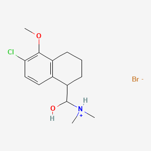 1-Naphthalenemethanol, 1,2,3,4-tetrahydro-6-chloro-1-(dimethylamino)-5-methoxy-, hydrobromide