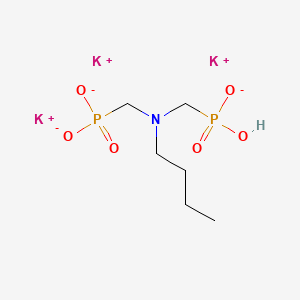 molecular formula C6H14K3NO6P2 B13786405 Tripotassium;[butyl(phosphonatomethyl)amino]methyl-hydroxyphosphinate CAS No. 94277-99-3