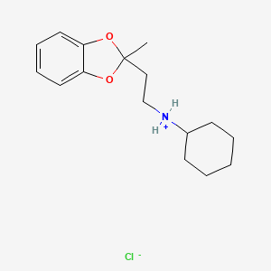 2-(2-(Cyclohexylamino)ethyl)-2-methyl-1,3-benzodioxole hydrochloride