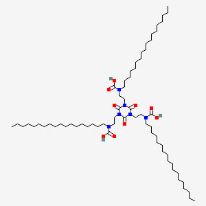 molecular formula C66H126N6O9 B13786458 (1,3,5-Triazine-1,3,5(2H,4H,6H)-triyl-2,4,6-trioxo)triethylene tris(octadecylcarbamate) CAS No. 85099-26-9