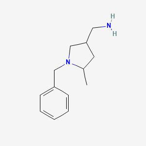 molecular formula C13H20N2 B1378646 (1-Benzyl-5-methylpyrrolidin-3-yl)methanamine CAS No. 1423031-29-1