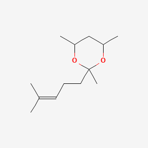 1,3-Dioxane, 4,6-dimethyl-2-methyl-2-(4-methyl-3-pentenyl)-