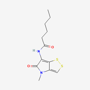 N-(4-methyl-5-oxodithiolo(3,4-d)pyrrol-6-yl)hexanamide