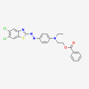 2-[4-[(5,6-dichloro-1,3-benzothiazol-2-yl)diazenyl]-N-ethylanilino]ethyl benzoate