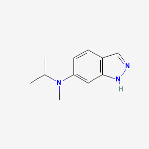 molecular formula C11H15N3 B13786549 N-methyl-N-propan-2-yl-1H-indazol-6-amine 