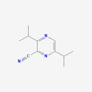 molecular formula C11H15N3 B13786553 Pyrazinecarbonitrile,3,6-bis(1-methylethyl)-(9ci) 