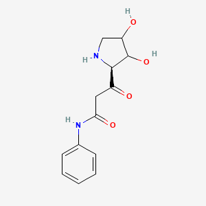 3-[(2S)-3,4-Dihydroxy-2-pyrrolidinyl]-3-oxo-N-phenylpropanamide