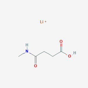 molecular formula C5H9LiNO3+ B13786558 Lithium;4-(methylamino)-4-oxobutanoic acid CAS No. 6942-95-6