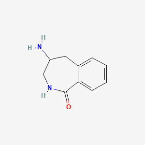 molecular formula C10H12N2O B13786593 4-Amino-2,3,4,5-tetrahydro-1H-2-benzazepin-1-one 