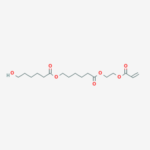 molecular formula C17H28O7 B13786602 [6-Oxo-6-(2-prop-2-enoyloxyethoxy)hexyl] 6-hydroxyhexanoate CAS No. 80413-52-1