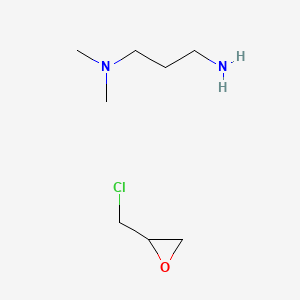 molecular formula C8H19ClN2O B13786622 2-(chloromethyl)oxirane;N',N'-dimethylpropane-1,3-diamine CAS No. 93384-95-3